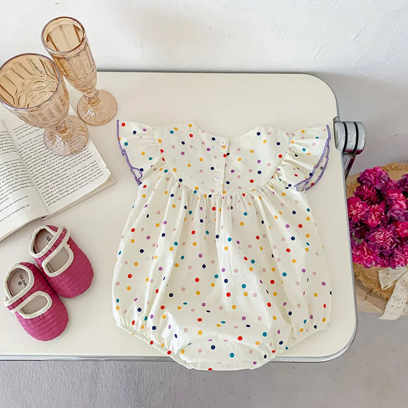 Lindo Vestido de Verão Infantil com Bordado Colorido